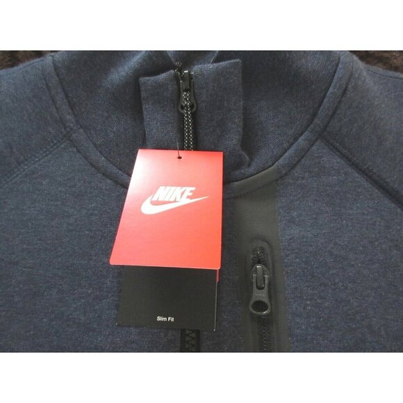 Nike Men's Tech Fleece N98 OG 10 YR Full Zip Jacket Obsidian Blue Sizes NWT - Picture 5 of 6